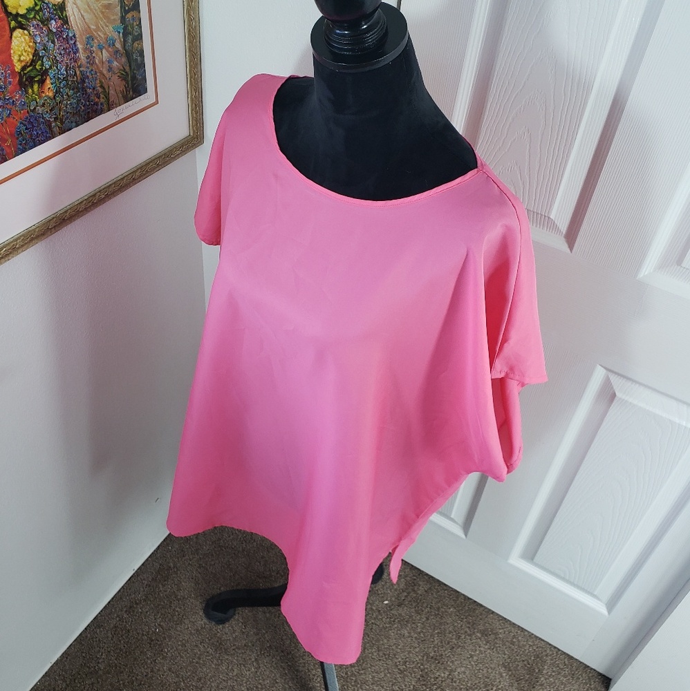 Perfect Pink Plus Sized Pepper Tree Blouse